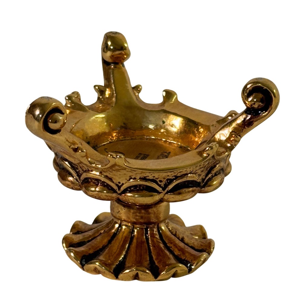 House of Fabergé Franklin Mint 3-Footed Gold Tone Egg Stand Base